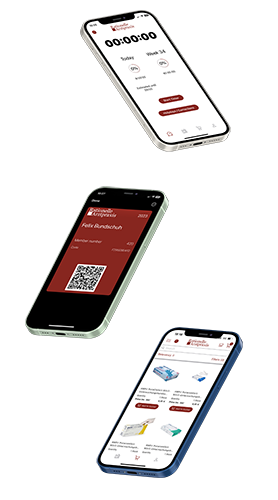 Mitglieder-App Screenshots